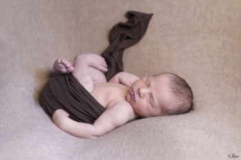 Pic saint loup bébé emmailloté