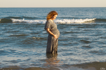 photographe pic saint loup montpellier hérault femme enceinte mer